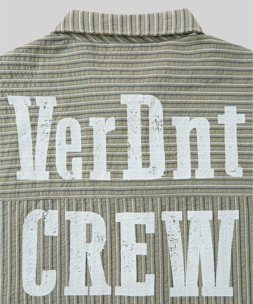 Verdnt（バーダント）の「マルチストライプバックロゴシャツ[ベージュ]（シャツ/ブラウス・レディース・その他・LARGE/SMALL/MEDIUM）」の8枚目の写真