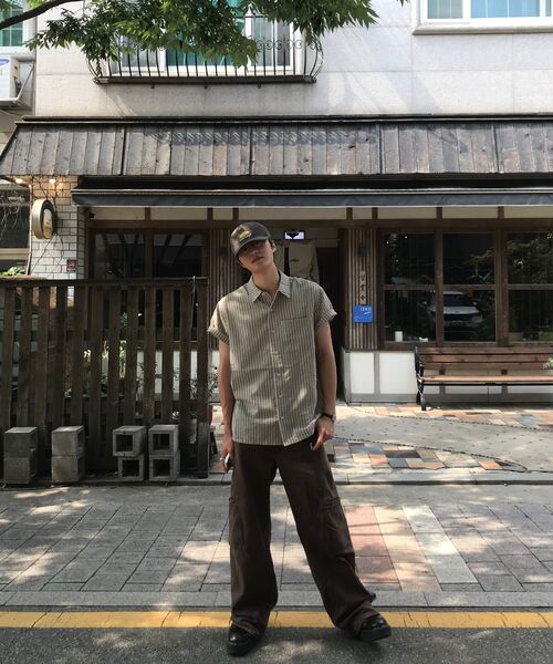Verdnt（バーダント）の「マルチストライプバックロゴシャツ[ベージュ]（シャツ/ブラウス・レディース・その他・LARGE/SMALL/MEDIUM）」の15枚目の写真