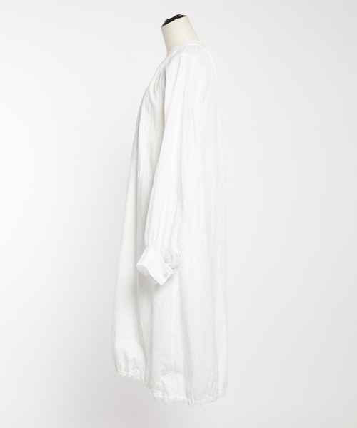 gomme(ゴム)の「ロングシャツワンピース(シャツワンピース・レディース・ブラック/ホワイト・MEDIUM)」の15枚目の写真