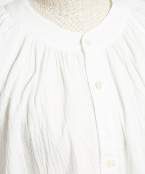 gomme(ゴム)の「ロングシャツワンピース(シャツワンピース・レディース・ブラック/ホワイト・MEDIUM)」の18枚目の写真