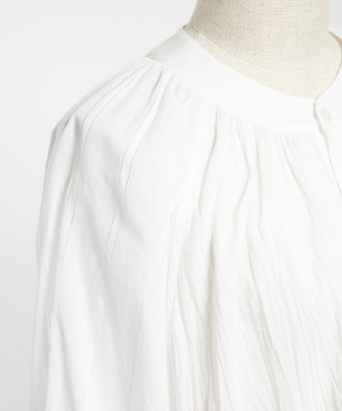 gomme(ゴム)の「ロングシャツワンピース(シャツワンピース・レディース・ブラック/ホワイト・MEDIUM)」の20枚目の写真