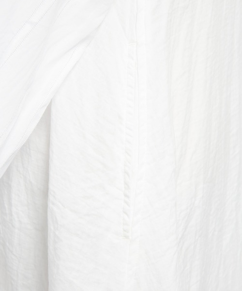 gomme(ゴム)の「ロングシャツワンピース(シャツワンピース・レディース・ブラック/ホワイト・MEDIUM)」の21枚目の写真