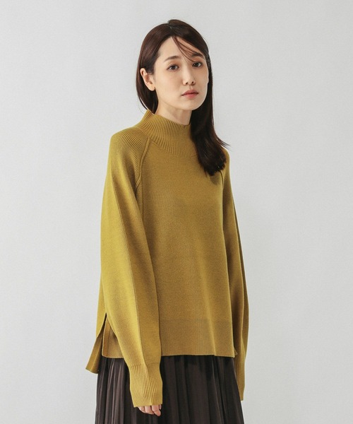 セール】メルティハイネックアゼプルオーバー/581157（ニット/セーター