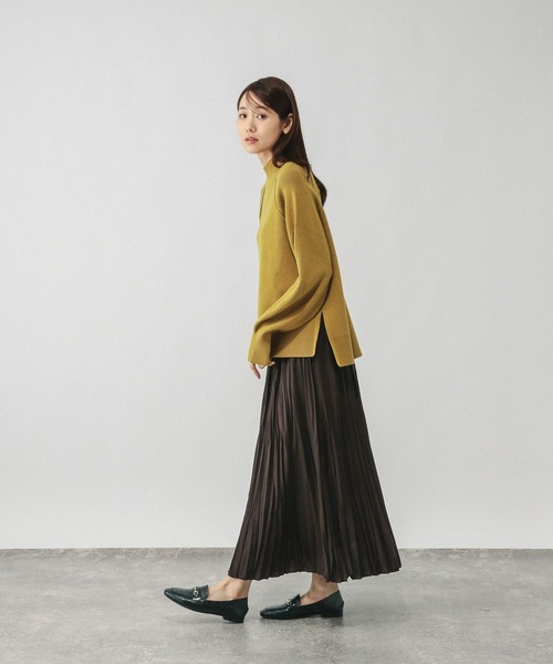 セール】メルティハイネックアゼプルオーバー/581157（ニット/セーター