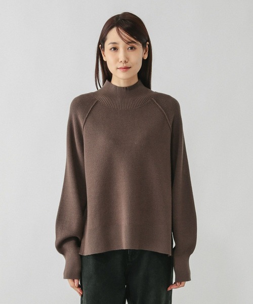 セール】メルティハイネックアゼプルオーバー/581157（ニット/セーター