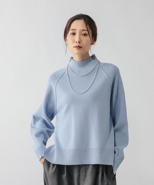 セール】メルティハイネックアゼプルオーバー/581157（ニット/セーター