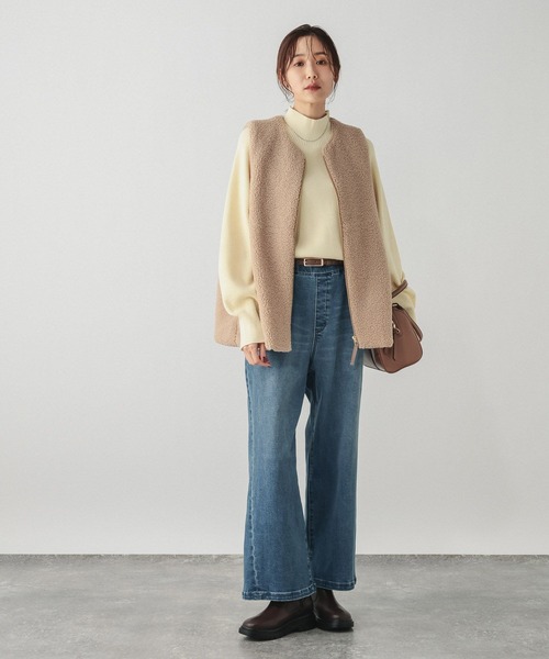 セール】メルティハイネックアゼプルオーバー/581157（ニット/セーター