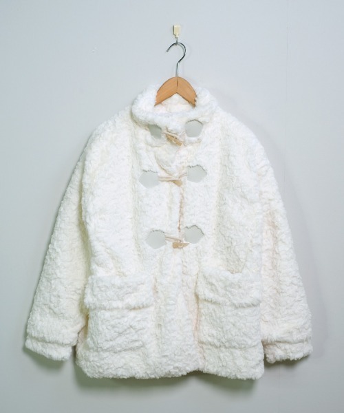 トグルボタン フェイクファー ダッフルコート（ダッフルコート