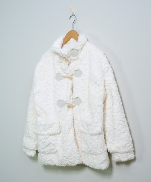 セール】トグルボタン フェイクファー ダッフルコート（ダッフルコート