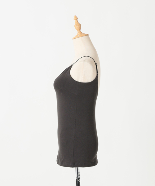 EMILY WEEK(エミリーウィーク)の「【RESET】オーガニックコットン混 ブラキャミソール(グレー)(その他アンダーウェア/インナー・レディース・チャコールグレー・36/38/40)」の6枚目の写真