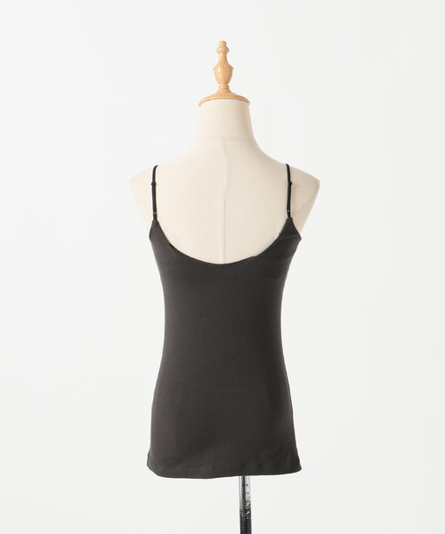 EMILY WEEK(エミリーウィーク)の「【RESET】オーガニックコットン混 ブラキャミソール(グレー)(その他アンダーウェア/インナー・レディース・チャコールグレー・36/38/40)」の7枚目の写真