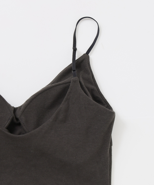 EMILY WEEK(エミリーウィーク)の「【RESET】オーガニックコットン混 ブラキャミソール(グレー)(その他アンダーウェア/インナー・レディース・チャコールグレー・36/38/40)」の14枚目の写真