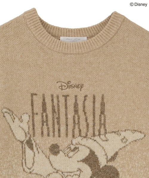 Disney（ディズニー）の「FANTASIA/ジャガードニットプルオーバー（ニット/セーター・レディース・チャコールグレー/ベージュ・FREE）」の9枚目の写真
