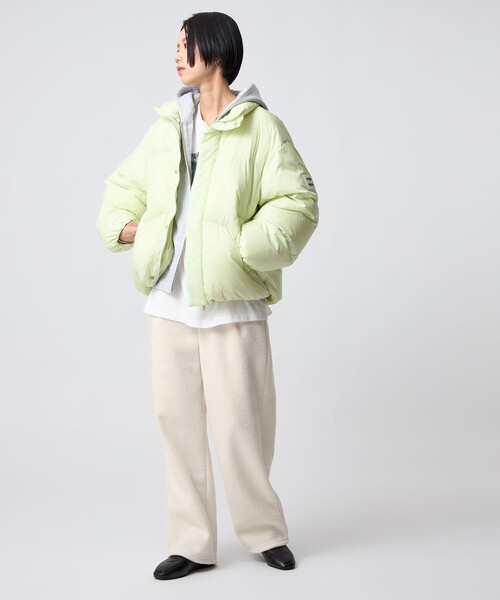 CITEN（シテン）の「＜CITEN＞裏起毛イージーパンツ（スウェットパンツ・レディース・ダークグレー/オフホワイト・M/S）」の5枚目の写真