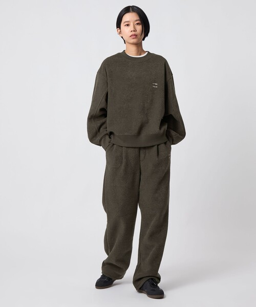 CITEN（シテン）の「＜CITEN＞裏起毛イージーパンツ（スウェットパンツ・レディース・ダークグレー/オフホワイト・M/S）」の16枚目の写真