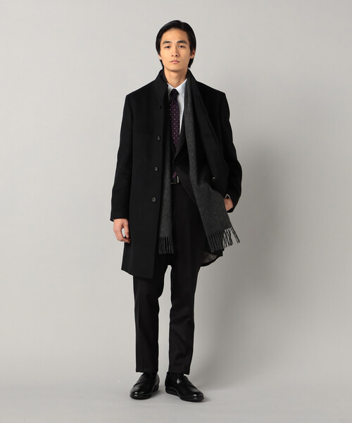 COMME CA MEN(コムサメン)の「ウォッシャブルカシミヤ プレーンマフラー(マフラー・メンズ・キャメル/チャコールグレー/グレー/ブルー/ブラック・FREE)」の8枚目の写真