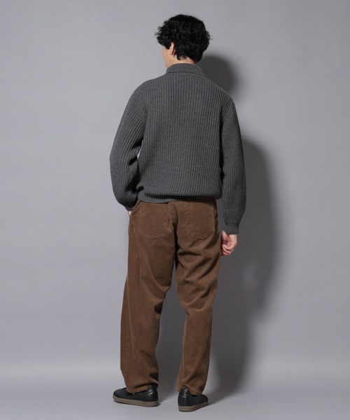 NANO universe（ナノユニバース）の「ローゲージタートルニット（ニット/セーター・メンズ・オフホワイト/ブラック/チャコール・S/M/L）」の17枚目の写真