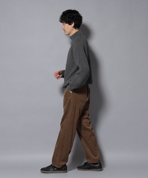 NANO universe（ナノユニバース）の「ローゲージタートルニット（ニット/セーター・メンズ・オフホワイト/ブラック/チャコール・S/M/L）」の16枚目の写真