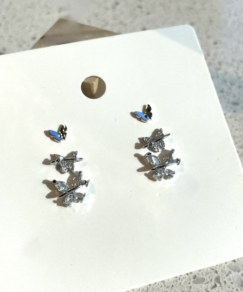 LAC-VERT(ラック・ヴェール)の「モチーフセットピアス(ピアス(両耳用)・レディース・シルバー系その他2/シルバー/ゴールド系その他/ゴールド/シルバー系その他・FREE)」の10枚目の写真