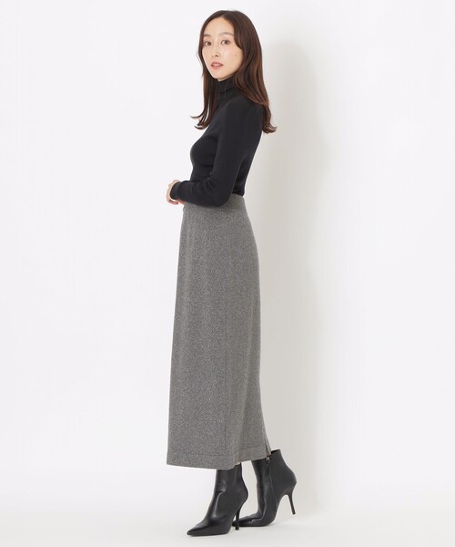 S.ESSENTIALS（エスエッセンシャルズ）の「ニットセットアップスカート（スカート・レディース・チャコールグレー/ベージュ・38）」の9枚目の写真