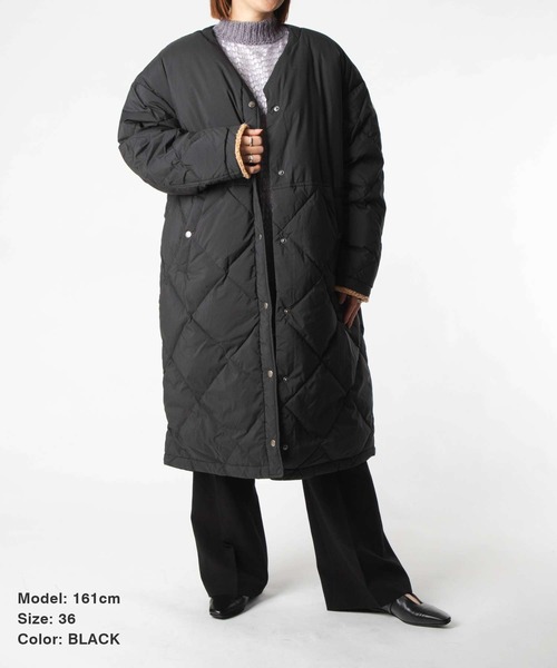 Pyrenex(ピレネックス)の「PYRENEX BLOSSOM DOWN COAT ピレネックス ブロッサム ダウンコート(ダウンジャケット/コート・レディース・ブラック・38/40/42/36)」の2枚目の写真