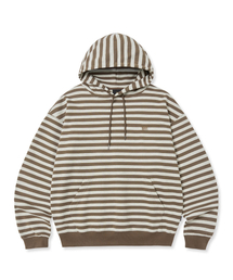 STRIPE TAG HOODIE - OATMEAL