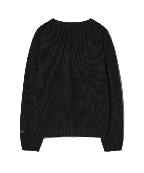 YALE（イェール）の「コージーラウンドニット_ブラック（ニット/セーター・レディース・その他・SMALL/MEDIUM/X-SMALL）」の3枚目の写真