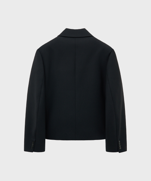 NOIRER(ノイア)の「バージンウールクロップジャケット(ブラック)(その他アウター・メンズ・その他・48/50/52)」の3枚目の写真