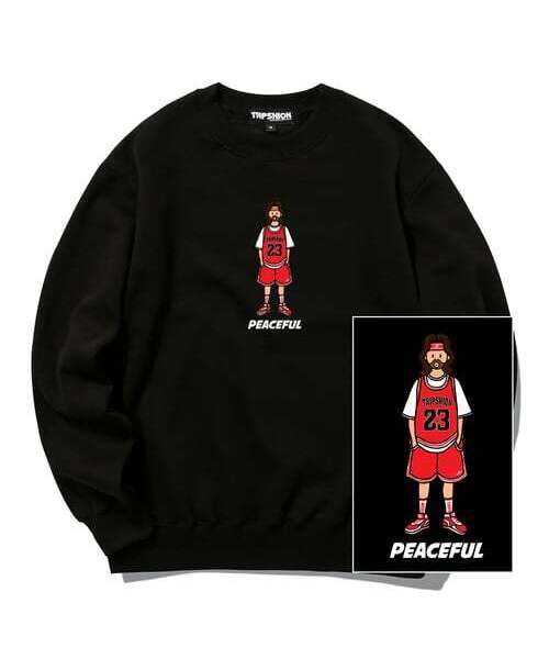 TRIPSHION(トリップション)の「JESUS MICHAEL クルーネック - ブラック(スウェット・メンズ・その他・LARGE/MEDIUM/X-LARGE)」の1枚目の写真