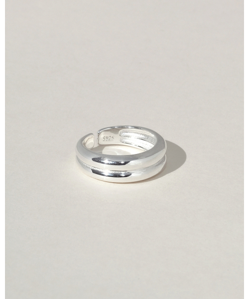 ANOTHERLAYER（アナザーレイヤー）の「Double Loop Ring - Silver (silver925)（リング・レディース・その他・FREE）」の2枚目の写真