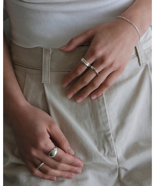ANOTHERLAYER（アナザーレイヤー）の「Double Loop Ring - Silver (silver925)（リング・レディース・その他・FREE）」の3枚目の写真