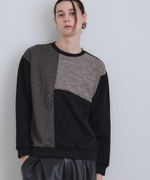 tk.TAKEO KIKUCHI（ティーケータケオキクチ）の「切り替えニットソー（Tシャツ/カットソー）」