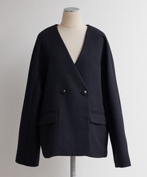 PUAL CE CIN｜ピュアルセシン（レディース）のノーカラージャケット