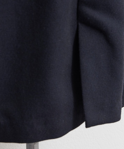 PUAL CE CIN（ピュアルセシン）の「ラペルレス ジャケット（ノーカラージャケット・レディース・ベージュ/ネイビー・FREE）」の4枚目の写真