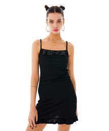 OTHER-worldly（アザーワールドリー）の「リボンミニワンピース[ブラック]（ワンピース）」