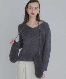 URBAN RESEARCH Sonny Label（アーバンリサーチサニーレーベル）の「ラメフェザーVネックニットプルオーバー（ニット/セーター）」