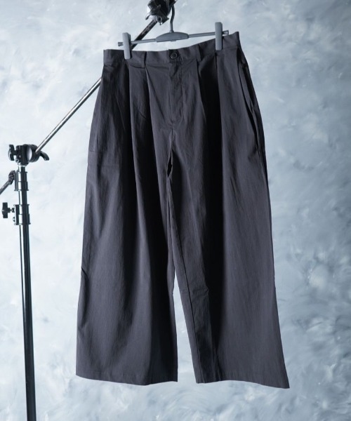 NOIZY(ノイジー)の「Over-Wide Leg Pants / コットンナイロン ウエストゴム ルーズワイドパンツ(その他パンツ・メンズ・チャコールグレー/ブラック・LARGE/MEDIUM)」の18枚目の写真