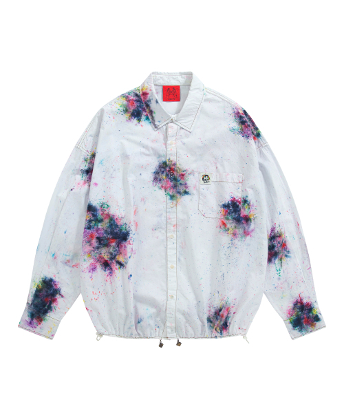 CONECTX（コネクト エックス）の「Hand Spray Dyed Cotton String Shirt, Multi Pink（シャツ/ブラウス・レディース・その他・MEDIUM/LARGE）」の3枚目の写真