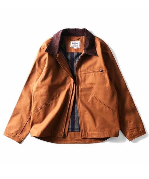 HOUSTON ヒューストン DUCK ZIP WORK JACKET ダックジャケット ジップ
