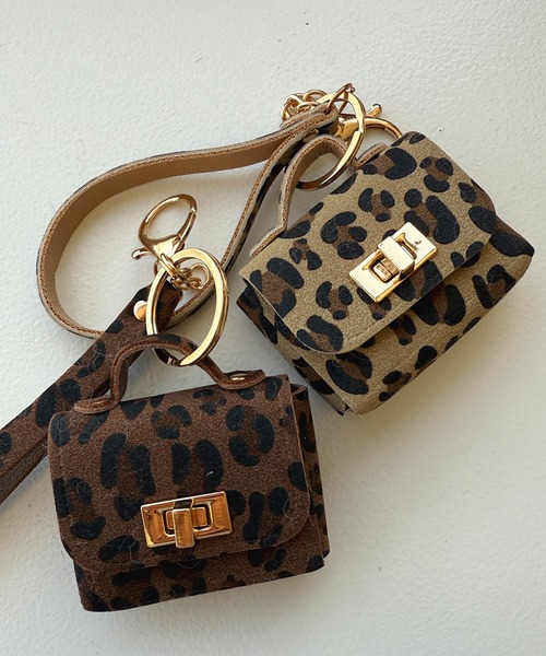 kutir(クティール)の「kutirlune/ヒョウ柄マルチキーホルダー(キーホルダー・レディース・ベージュ/ブラウン・FREE)」の3枚目の写真