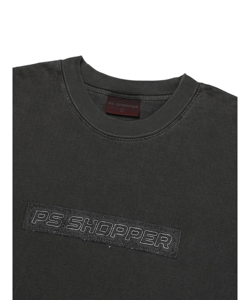 PSSHOPPER（ピーエスショッパ）の「ピグメントビンテージボックスロゴ半袖Tシャツ[ダークグレー]（Tシャツ/カットソー・メンズ・その他・MEDIUM/LARGE/X-LARGE）」の4枚目の写真