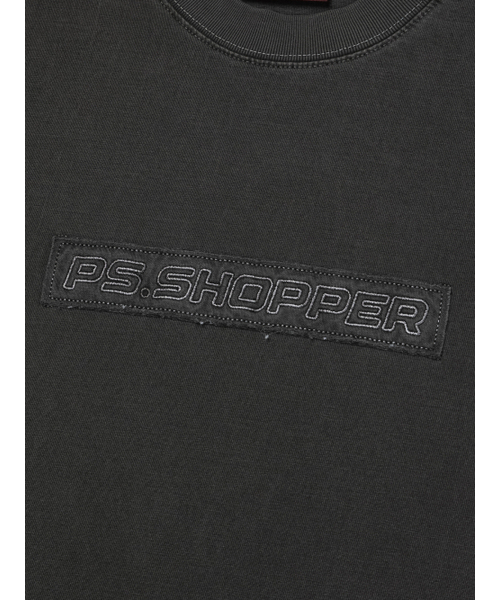 PSSHOPPER（ピーエスショッパ）の「ピグメントビンテージボックスロゴ半袖Tシャツ[ダークグレー]（Tシャツ/カットソー・メンズ・その他・MEDIUM/LARGE/X-LARGE）」の5枚目の写真