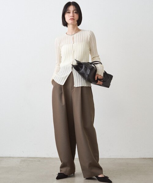 LOUNGEDRESS（ラウンジドレス）の「シアーカーデ（カーディガン/ボレロ・レディース・レッド/オフホワイト/ブラック・FREE）」の22枚目の写真