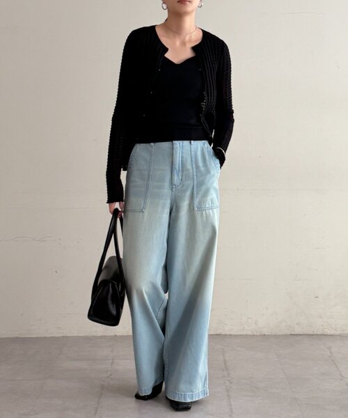 LOUNGEDRESS（ラウンジドレス）の「シアーカーデ（カーディガン/ボレロ・レディース・レッド/オフホワイト/ブラック・FREE）」の10枚目の写真