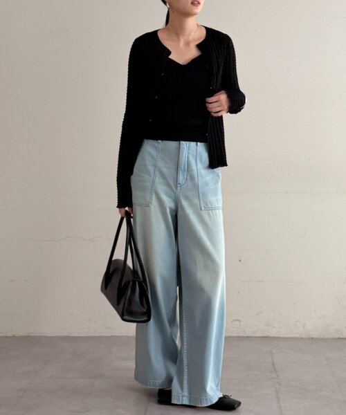 LOUNGEDRESS（ラウンジドレス）の「シアーカーデ（カーディガン/ボレロ・レディース・レッド/オフホワイト/ブラック・FREE）」の11枚目の写真