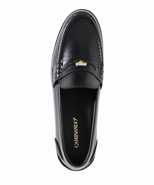 CAMINANDO（カミナンド）の「《追加》《別注》【CAMINANDO/カミナンド】ALMOND TOE PENNY LOAFER：ローファー（ローファー・レディース・ブラック・6/7/XX-SMALL/9）」の7枚目の写真