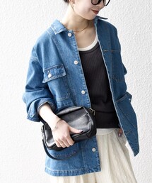 SHIPS any(�V�b�v�X �G�j�B)��SHIPS any:�q����@�\�r���[�Y �f�j�� �J�o�[�I�[�� �W���P�b�g�mSHIPS any DENIM�n(�f�j���W���P�b�g)
