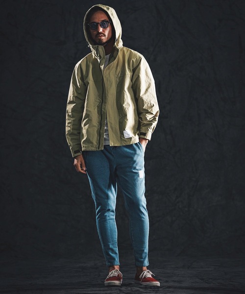 wjk reluxe（ダブルジェーケーリラックス）の「mj11339-shrink nylon parka ナイロンパーカー(WR26S-19)（ナイロンジャケット・メンズ・ブラック/カーキ/ネイビー・L/M/S）」の7枚目の写真