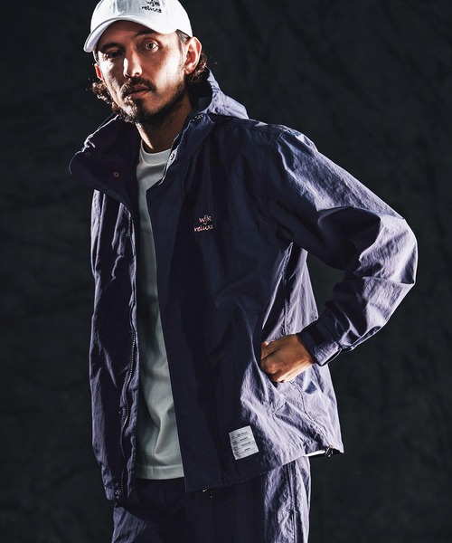 wjk reluxe（ダブルジェーケーリラックス）の「mj11339-shrink nylon parka ナイロンパーカー(WR26S-19)（ナイロンジャケット・メンズ・ブラック/カーキ/ネイビー・L/M/S）」の8枚目の写真