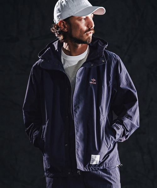 wjk reluxe（ダブルジェーケーリラックス）の「mj11339-shrink nylon parka ナイロンパーカー(WR26S-19)（ナイロンジャケット・メンズ・ブラック/カーキ/ネイビー・L/M/S）」の9枚目の写真